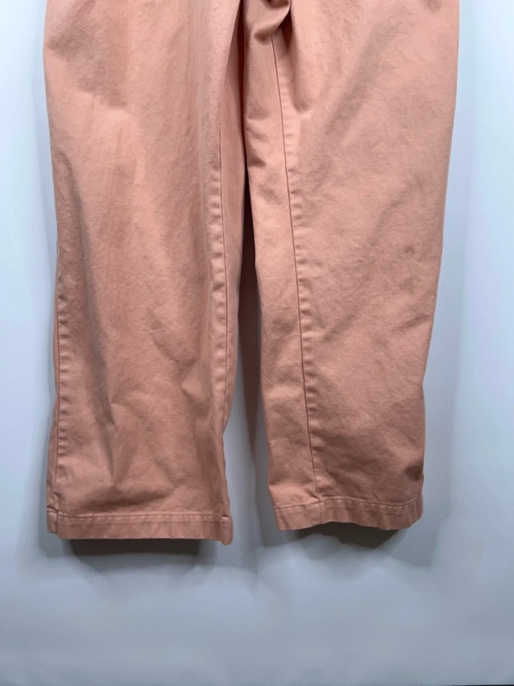 Big Bud Press Peach Short Sleeve Jumpsuit Cotton Twill Utility Size Large - Picture 5 of 15